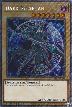Dark Magician (7th Art) (Platinum Secret Rare) (RA04-EN106) - Quarter Century Stampede 1st Edition