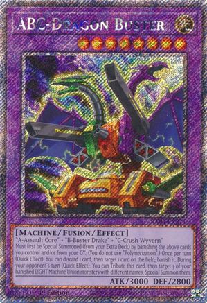 ABC-Dragon Buster (Platinum Secret Rare) (RA04-EN271) - Quarter Century Stampede 1st Edition