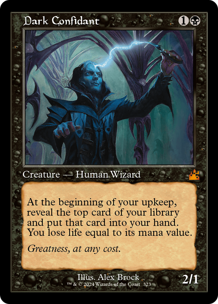 Dark Confidant (Retro Frame) (RVR-323) - Ravnica Remastered