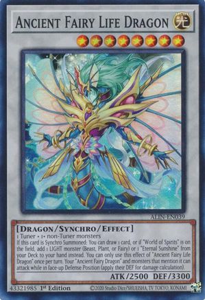 Ancient Fairy Life Dragon (ALIN-EN039) - Alliance Insight 1st Edition