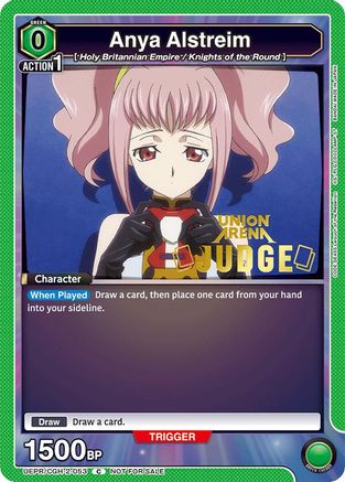 Anya Alstreim (Judge Pack) (UEPR/CGH-2-053) - Union Arena Promotion Cards Foil
