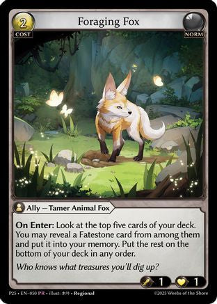 Foraging Fox (050) - Promotional Cards