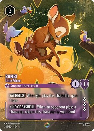 Bambi - Little Prince (Enchanted) (209/204) - Reign of Jafar Holofoil