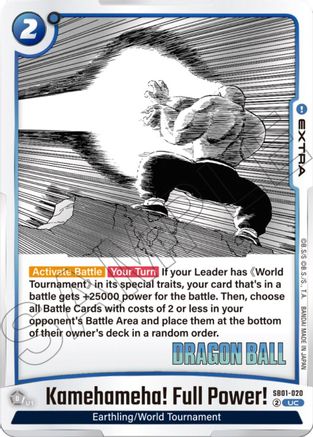 Kamehameha! Full Power! (SB01-020) - Manga Booster 01 Holofoil