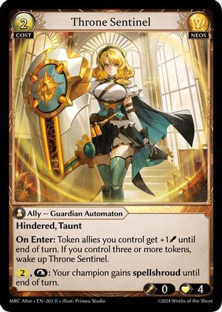 Throne Sentinel (203) - Mercurial Heart Alter Edition Foil
