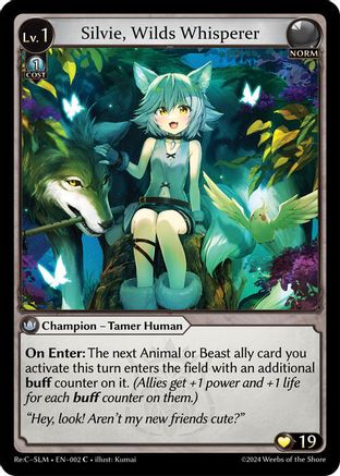 Silvie, Wilds Whisperer (002) - Silvie Slime Sovreign Re Collection Lite