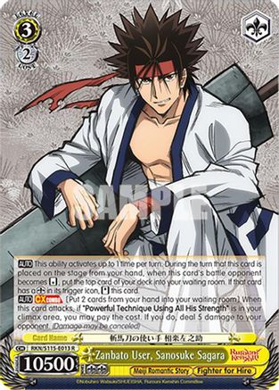 Zanbato User, Sanosuke Sagara (RKN/S115-E013 R) - Rurouni Kenshin