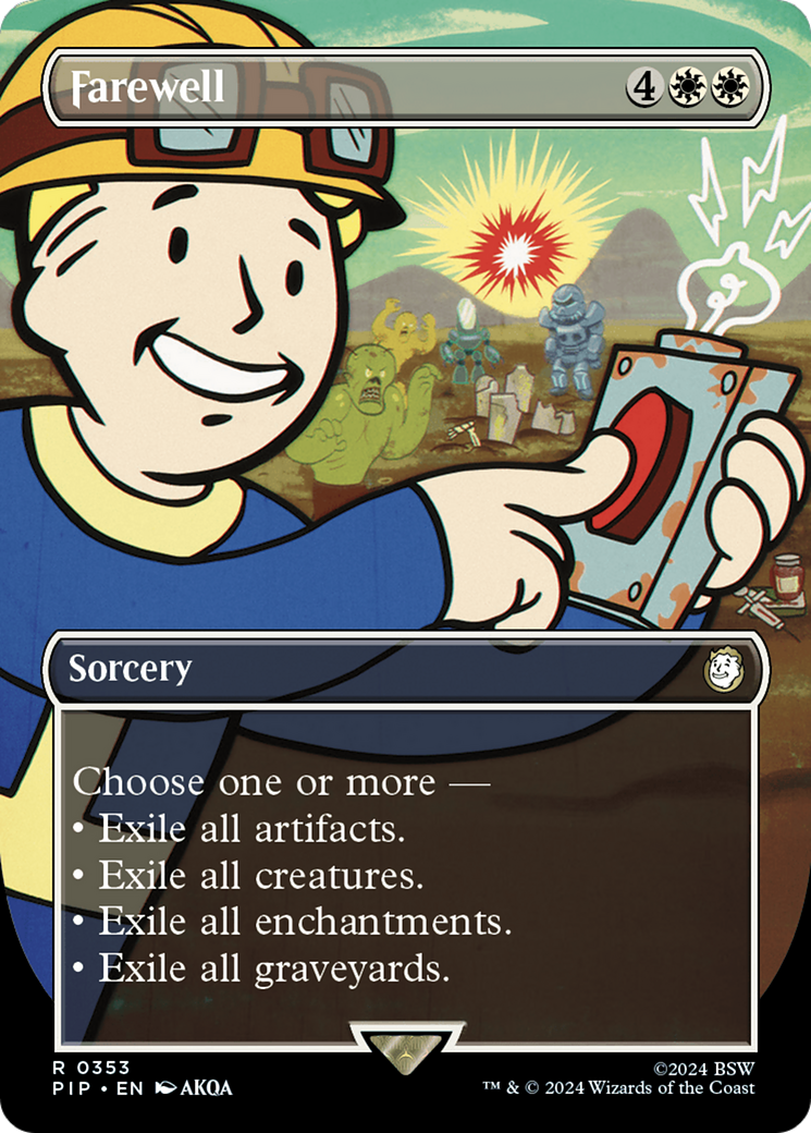 Farewell (Borderless) (PIP-353) - Fallout (Borderless) Foil