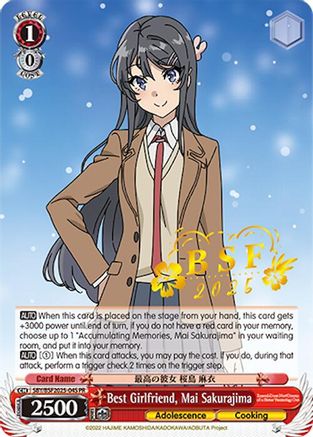 Best Girlfriend, Mai Sakurajima (BSF 2025) (SBY/BSF2025-04S PR) - Bushiroad Event Cards
