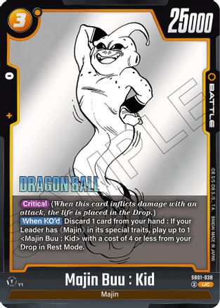 Majin Buu : Kid - SB01-038 (SB01-038) - Manga Booster 01 Holofoil