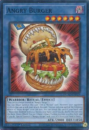 Angry Burger (DUAD-EN029) - Duelist's Advance 1st Edition