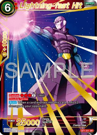 Lightning-fast Hit (Reprint) (BT1-011) - Expansion Deck Box Set 25 Premium Anniversary Box 2025 Foil