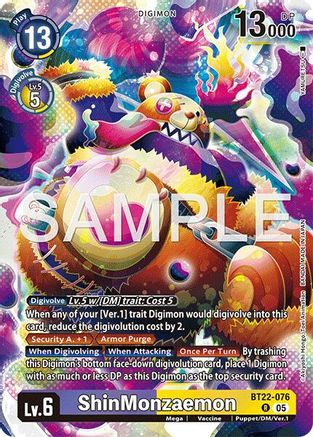 ShinMonzaemon (BT22-076) - Cyber Eden Foil