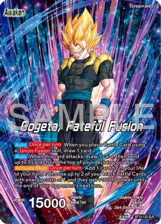 Son Goku & Vegeta // Gogeta, Fateful Fusion (Reprint) (BT12-122) - Expansion Deck Box Set 25 Premium Anniversary Box 2025 Foil