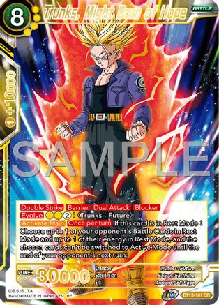 Trunks, Might Born of Hope (Reprint) (BT13-101) - Expansion Deck Box Set 25 Premium Anniversary Box 2025 Foil