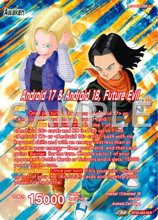 Android 17 & Android 18 // Android 17 & Android 18, Future Evil (BT23-002) - Expansion Deck Box Set 25 Premium Anniversary Box 2025 Foil