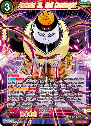 Android 19, Evil Onslaught (EX25-05) - Expansion Deck Box Set 25 Premium Anniversary Box 2025 Foil