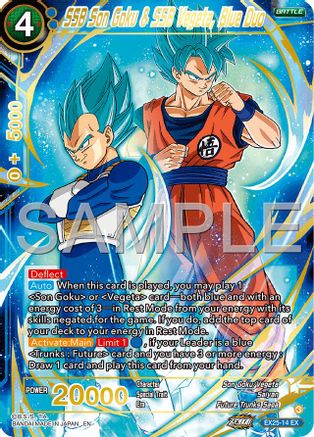 SSB Son Goku & SSB Vegeta, Blue Duo (EX25-14) - Expansion Deck Box Set 25 Premium Anniversary Box 2025 Foil