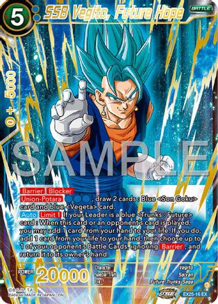 SSB Vegito, Future Hope (EX25-16) - Expansion Deck Box Set 25 Premium Anniversary Box 2025 Foil