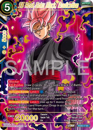 SS Rosé Goku Black, Eradication (EX25-17) - Expansion Deck Box Set 25 Premium Anniversary Box 2025 Foil