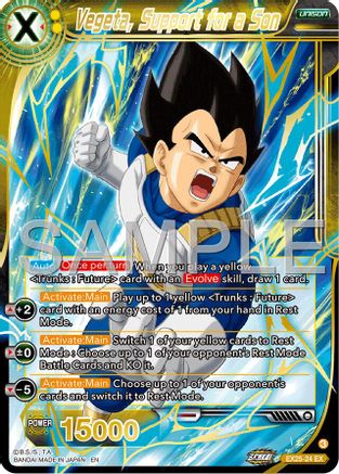 Vegeta, Support for a Son (EX25-24) - Expansion Deck Box Set 25 Premium Anniversary Box 2025 Foil