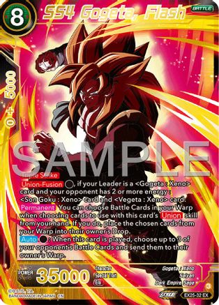 SS4 Gogeta, Flash (EX25-32) - Expansion Deck Box Set 25 Premium Anniversary Box 2025 Foil