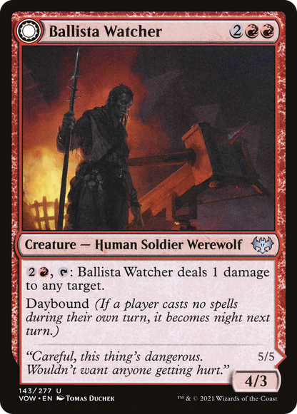 Ballista Watcher (VOW-143) - Innistrad: Crimson Vow: (Double Faced Transform)