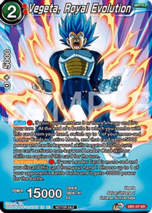 Vegeta, Royal Evolution (Deluxe Pack 2025 Vol.2) (EB1-07) - Promotion Cards Foil
