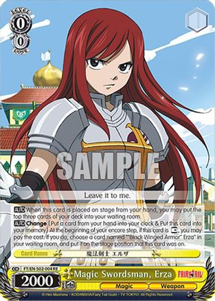 Magic Swordsman, Erza (FT/EN-S02-004 R RE) - Fairy Tail Chronicle Set