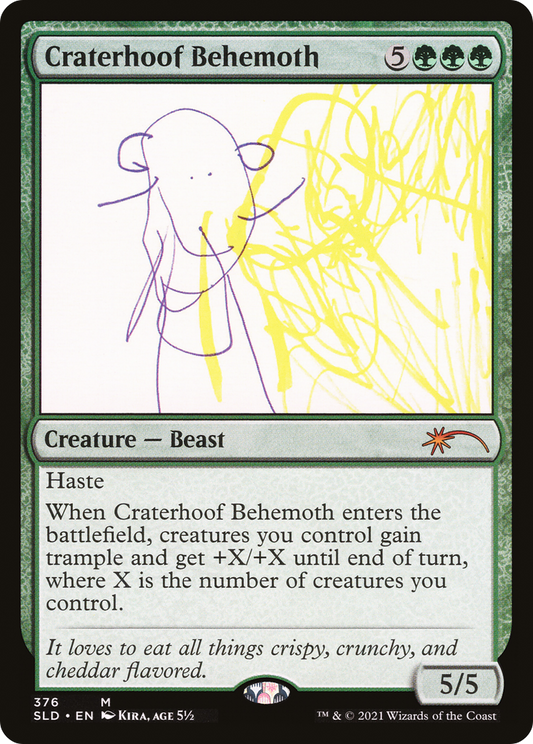 Craterhoof Behemoth (376) (SLD-376) - Secret Lair Drop Foil