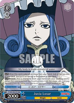 Juvia Loxar (FT/EN-S02-071 R RE) - Fairy Tail Chronicle Set
