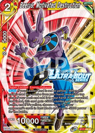 Beerus, Motivated Destruction (Event Pack 17) (BT17-134) - Promotion Cards