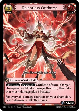 Relentless Outburst (019) - Supporter Pack 3
