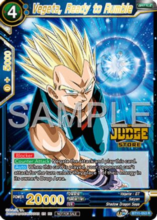 Vegeta, Ready to Rumble (Judge Pack Vol.17) (Store) (BT11-053) - Judge Promotion Cards Foil