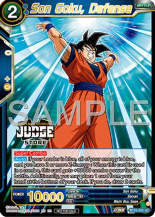 Son Goku, Defense (Judge Pack Vol.17) (Store) (BT25-052) - Judge Promotion Cards Foil