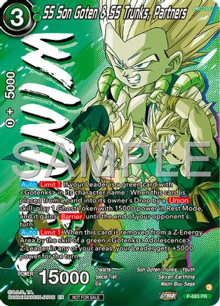 SS Son Goten & SS Trunks, Partners (Tournament Pack Vol.12) (Winner) (P-683) - Tournament Promotion Cards Foil