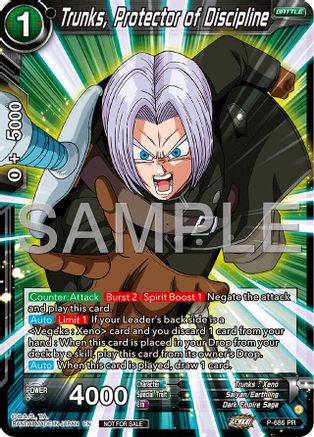 Trunks, Protector of Discipline (Tournament Pack Vol.12) (P-686) - Tournament Promotion Cards
