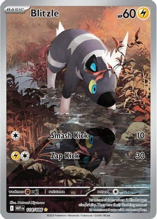 Blitzle 111/086  - Holofoil SV White Flare - Illustration Rare