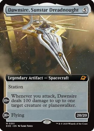 Dawnsire, Sunstar Dreadnought (Extended Art) (EOE-351) - Edge of Eternities Foil