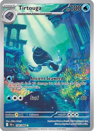 Tirtouga 110/086  - Holofoil SV Black Bolt - Illustration Rare