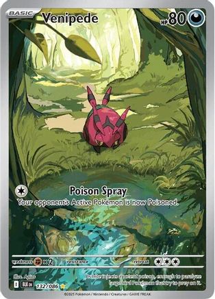Venipede 138/086  - Holofoil SV Black Bolt - Illustration Rare