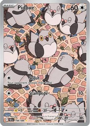 Pidove 153/086  - Holofoil SV Black Bolt - Illustration Rare
