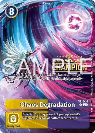 Chaos Degradation (Regionals 25-26 Season 2 Champion) (ST10-14) - Starter Deck 10: Parallel World Tactician Foil