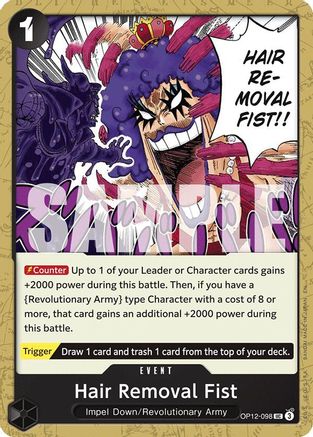 Hair Removal Fist (OP12-098) - Legacy of the Master