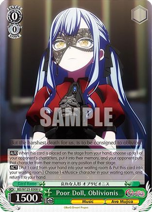 Poor Doll, Oblivionis (BD/W125-E008 U) - MyGO!!!!! x Ave Mujica