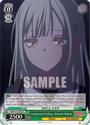 Complicated Feelings, Mutsumi Wakaba (BD/W125-E016 C) - MyGO!!!!! x Ave Mujica