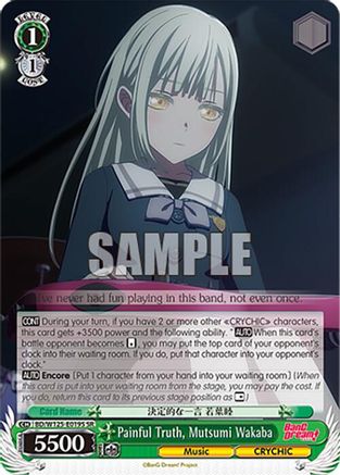 Painful Truth, Mutsumi Wakaba (SR) (BD/W125-E019S SR) - MyGO!!!!! x Ave Mujica