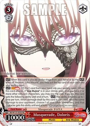 Masquerade, Doloris (BD/W125-E030 RR) - MyGO!!!!! x Ave Mujica