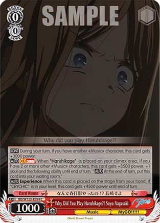 Why Did You Play Haruhikage?! Soyo Nagasaki (BD/W125-E054 C) - MyGO!!!!! x Ave Mujica