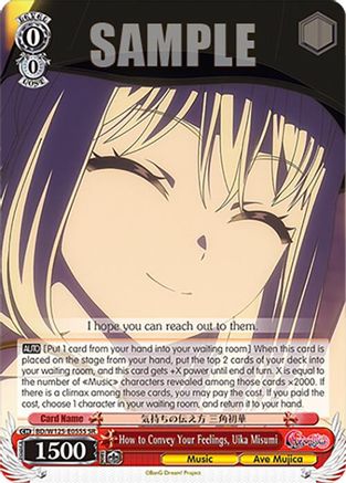 How to Convey Your Feelings, Uika Misumi (SR) (BD/W125-E055S SR) - MyGO!!!!! x Ave Mujica
